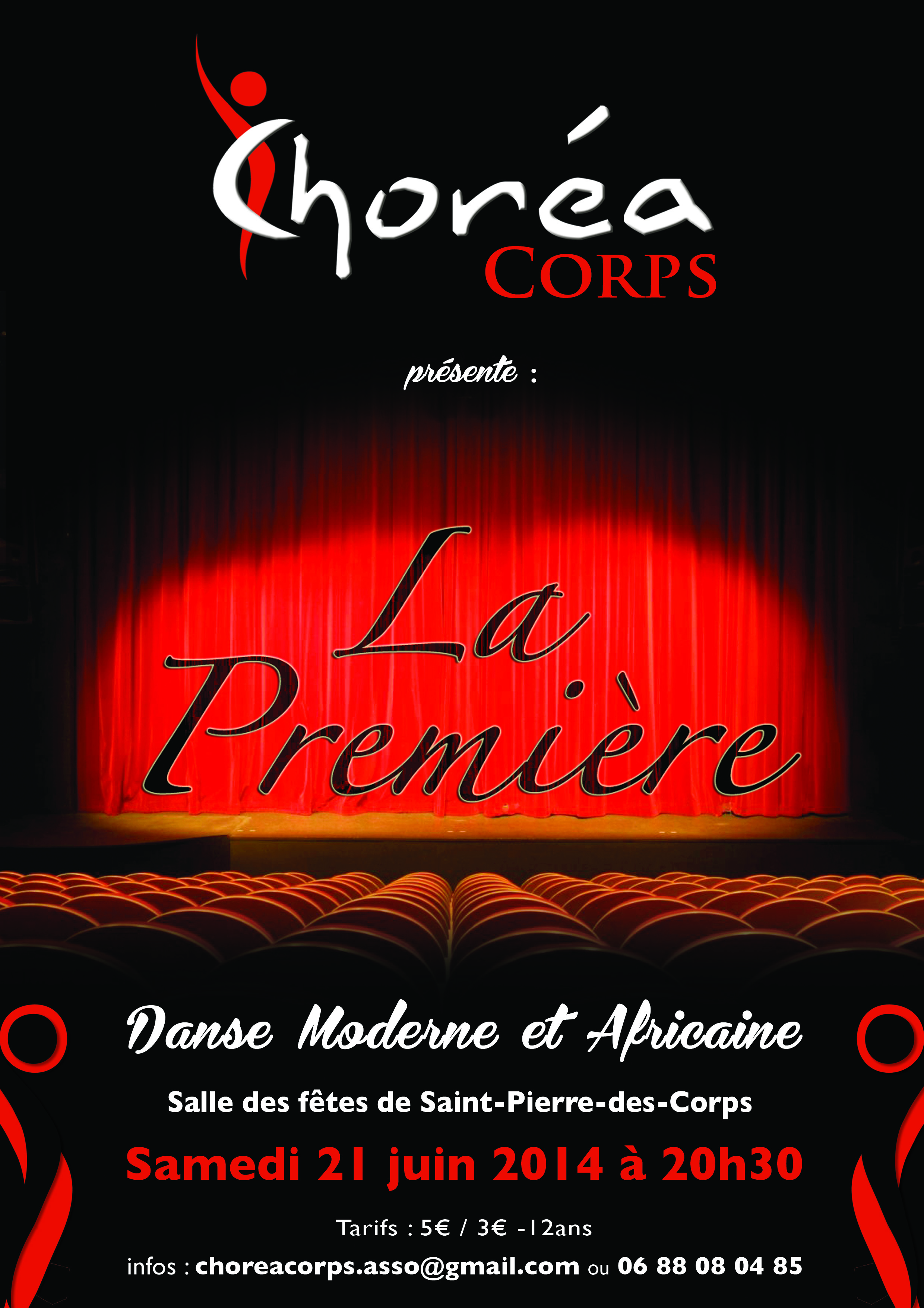 chorea corps danse affiche spectacle 2013 la premiere