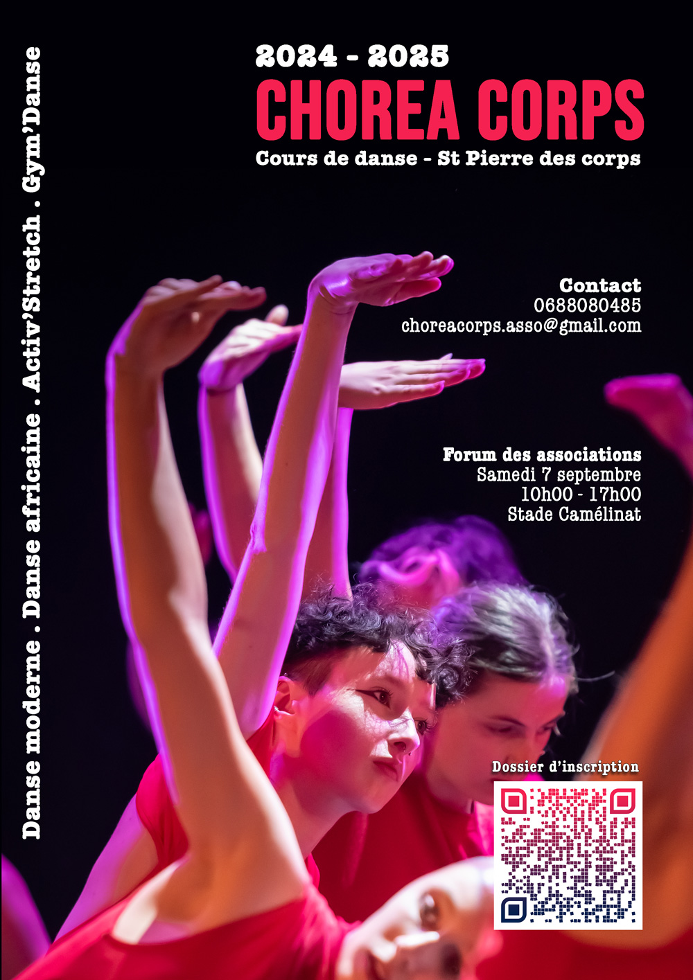 chorea corps affiche 2024 cours de danse
